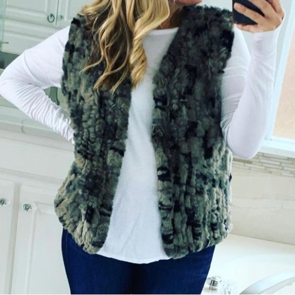 Parka NY Fur camo vest all sizes s-L